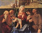 Lorenzo Lotto Madonna and Child with Saints oil painting